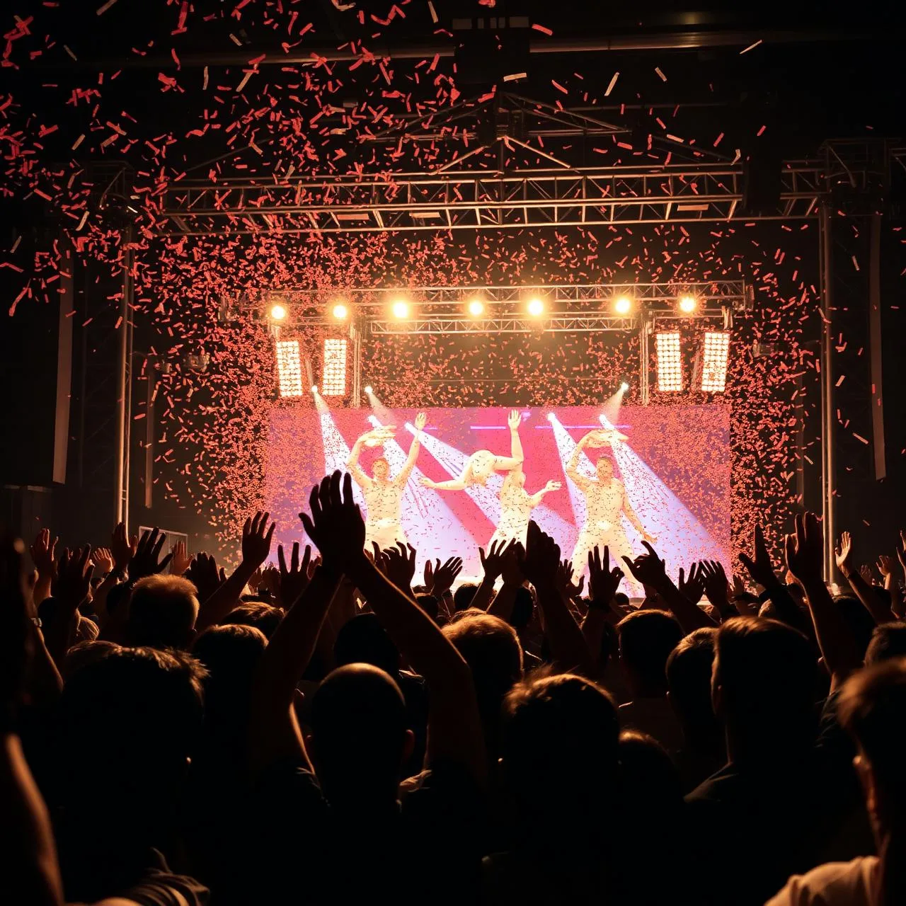 Concert crowd at private celebrity event